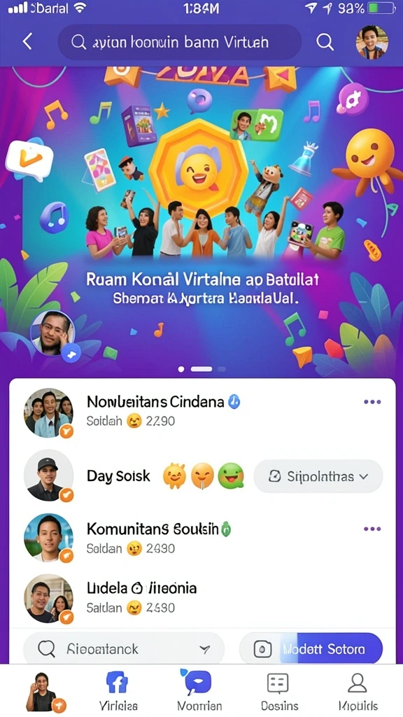 Screenshot menampilkan mode multiplayer dengan teman-teman.