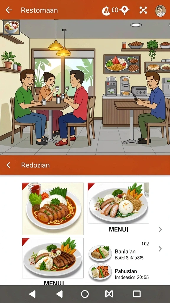 Tampilan antarmuka yang ramah pengguna dan menarik.