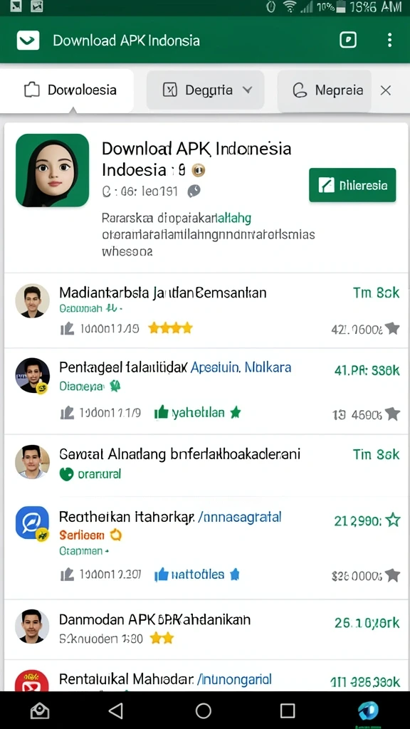 Tampilan menarik dengan berbagai pilihan permainan.