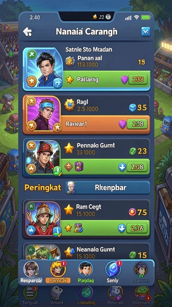 Screenshot IDNGARUDA - Menggambarkan tantangan di level terbaru.