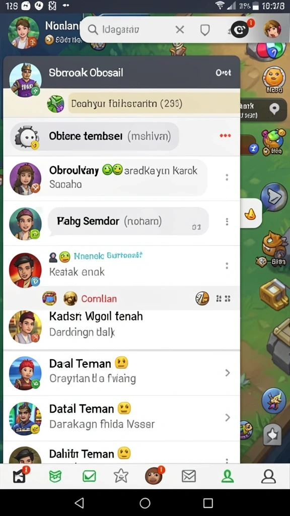Tangkapan layar menampilkan aksi seru dalam game.