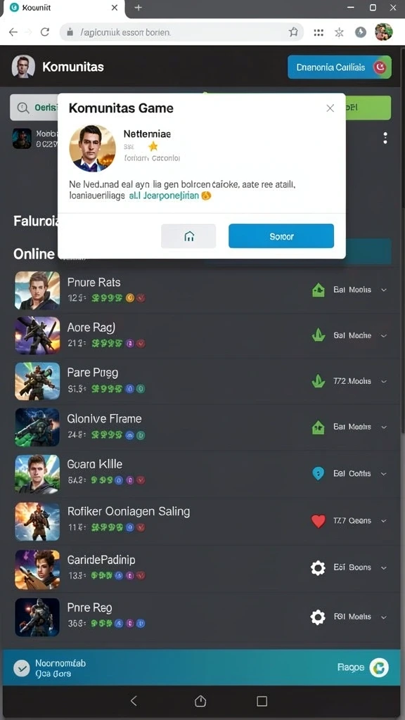 Screenshot menampilkan antarmuka pengguna yang intuitif.