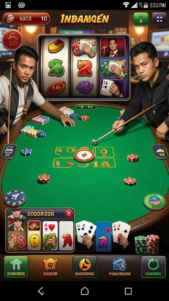 Screenshot menunjukkan antarmuka pengguna yang menarik.
