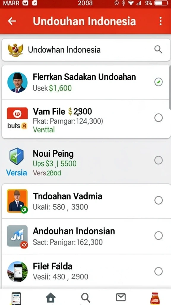 Halaman utama aplikasi dengan pilihan permainan beragam.