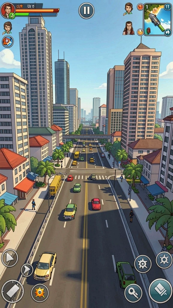 Tampilan karakter dengan desain yang unik dan beragam.