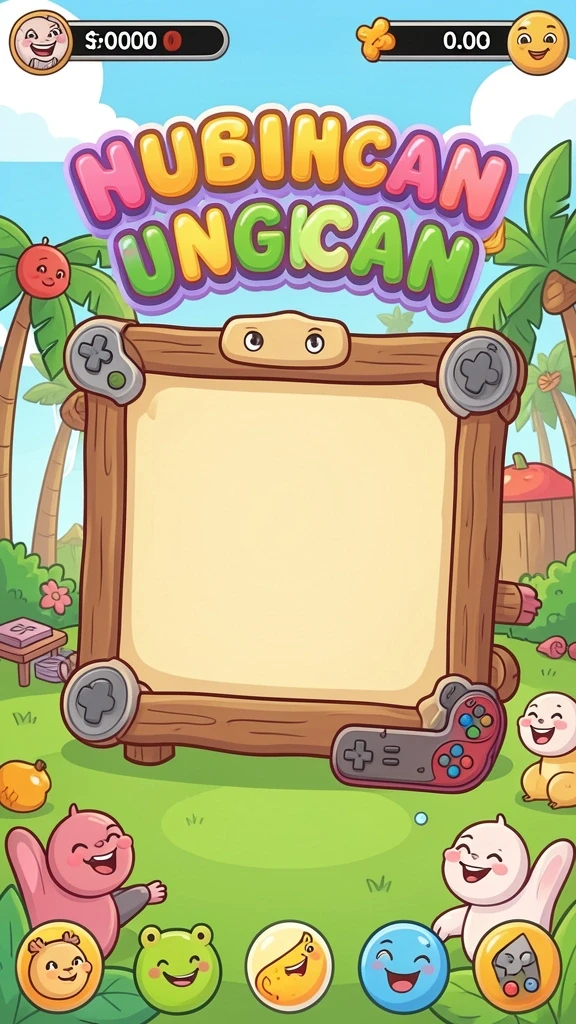 Tampilan awal permainan dengan berbagai tema slot.