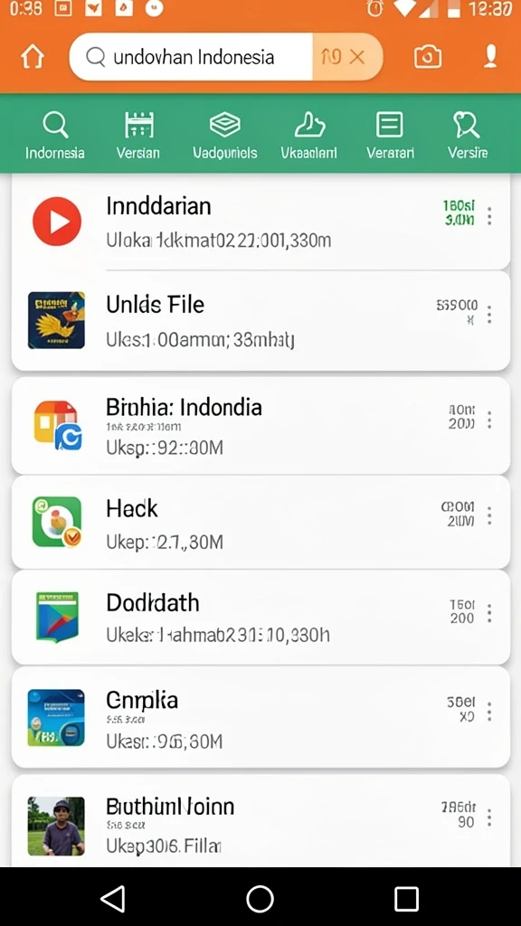 Tampilan awal permainan yang menarik dan user-friendly.