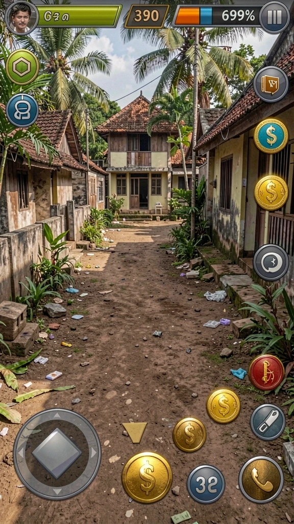 Gambaran dunia fantastis dengan detail yang menakjubkan.