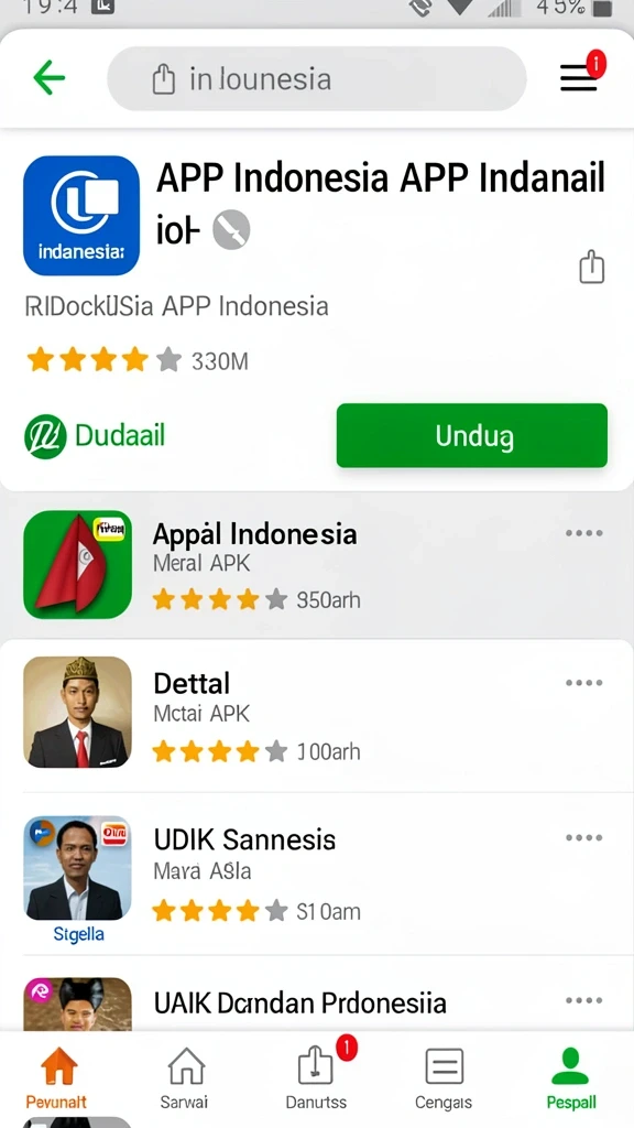 Tampilan menu utama yang menarik.