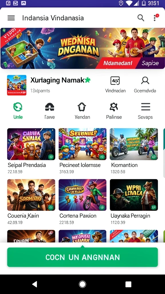 Grafis yang menawan dan berwarna-warni.