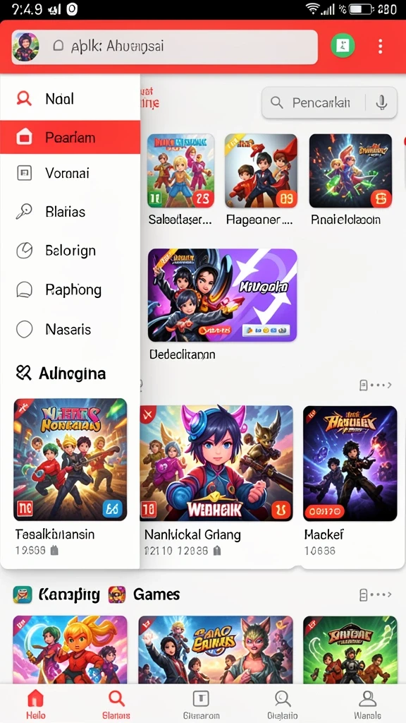 Screenshot menunjukkan salah satu level menantang di RPOK.